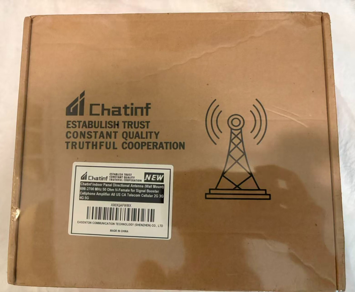 Chatinf Panel Directional Antenna for Indoor, Wall Mount 698-2700MHz #0804F H 26