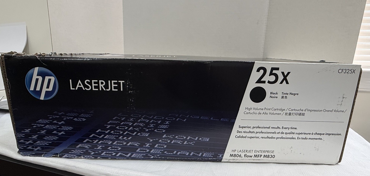Genuine HP CF325X 25X Black High Yield Toner Laser Jet OEM Cartridge New Sealed