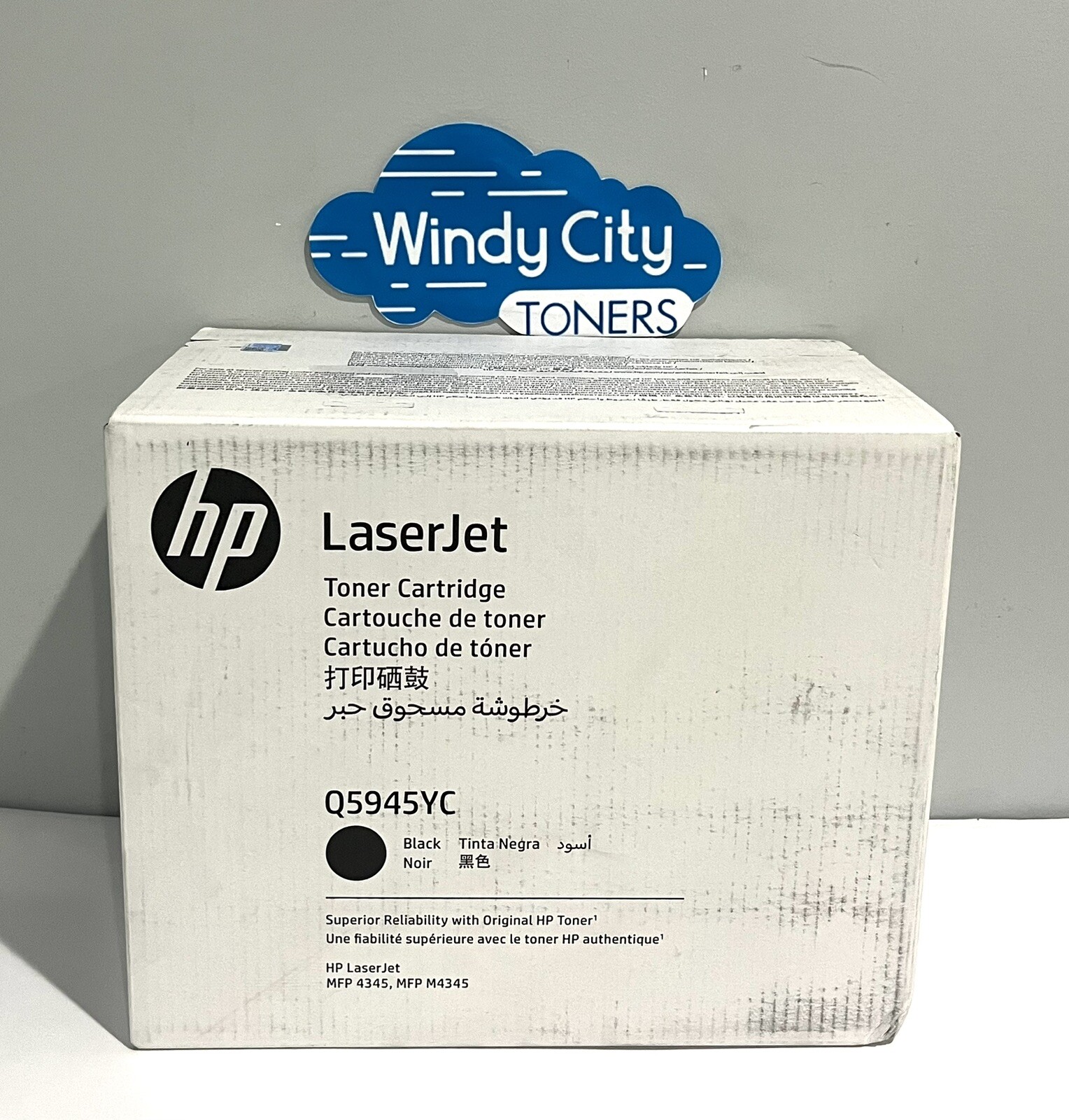 HP Q5945YC Black 45A Original Toner 23,500 Pages LaserJet MFP 4345 Sealed New