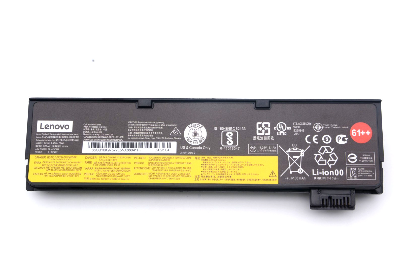 Genuine OEM SB10K97585 72Wh Battery For Lenovo ThinkPad  T570 T580 T470 T480