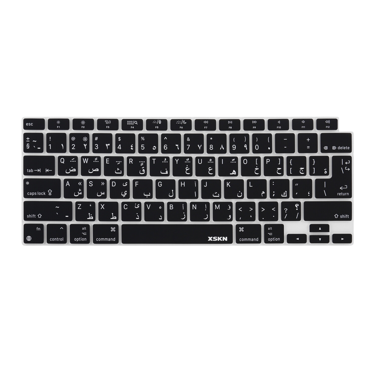 XSKN Arabic Keyboard Cover for 2020 Macbook Air 13.3 with Touch ID A2179 A2337