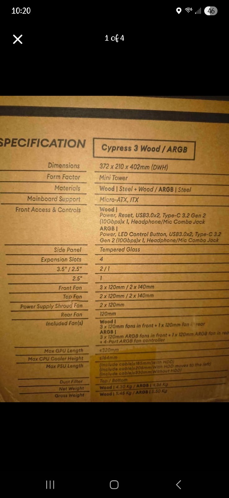 Cypress 3 PC Case. Itx Case