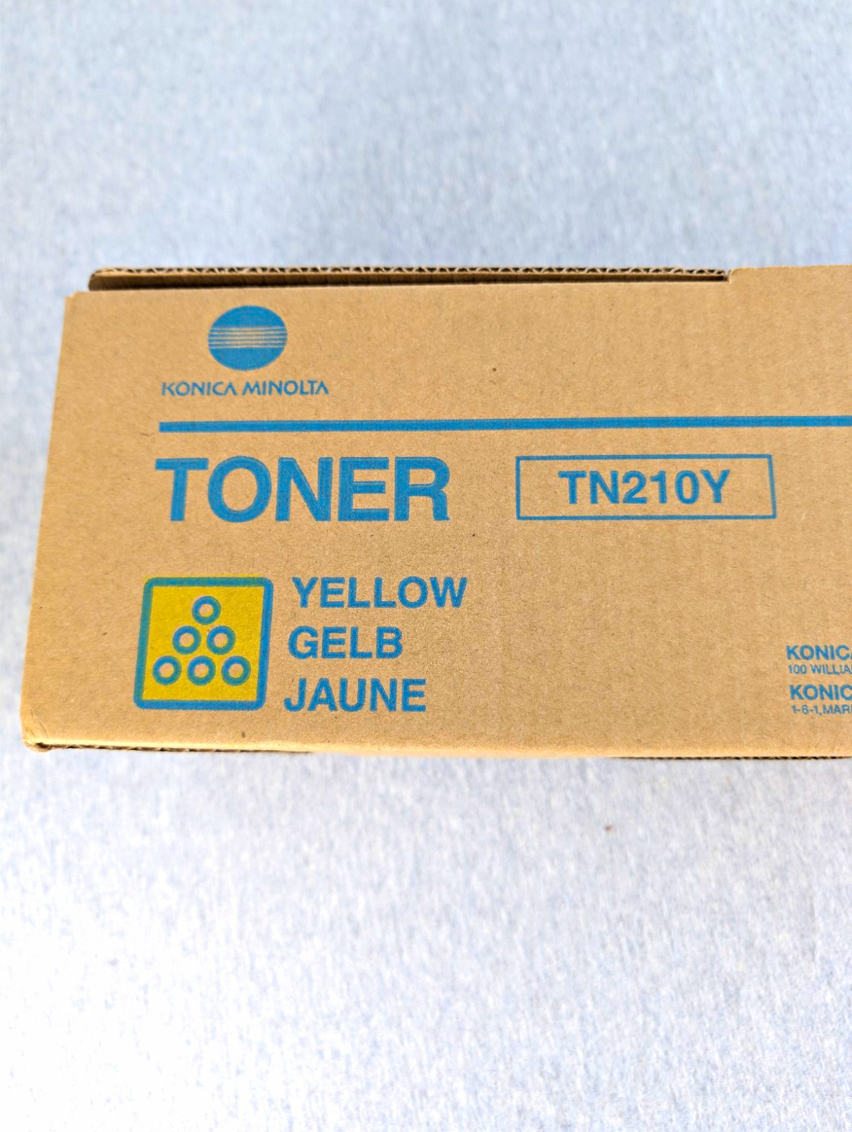Konica Minolta Genuine TN210Y Yellow Laser Toner Cartridge 8938-506