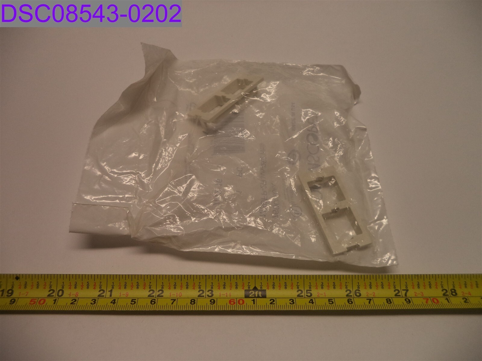 Qty = 3: Commscope White FP Type Double Port Adapter Housing P/N 760008664