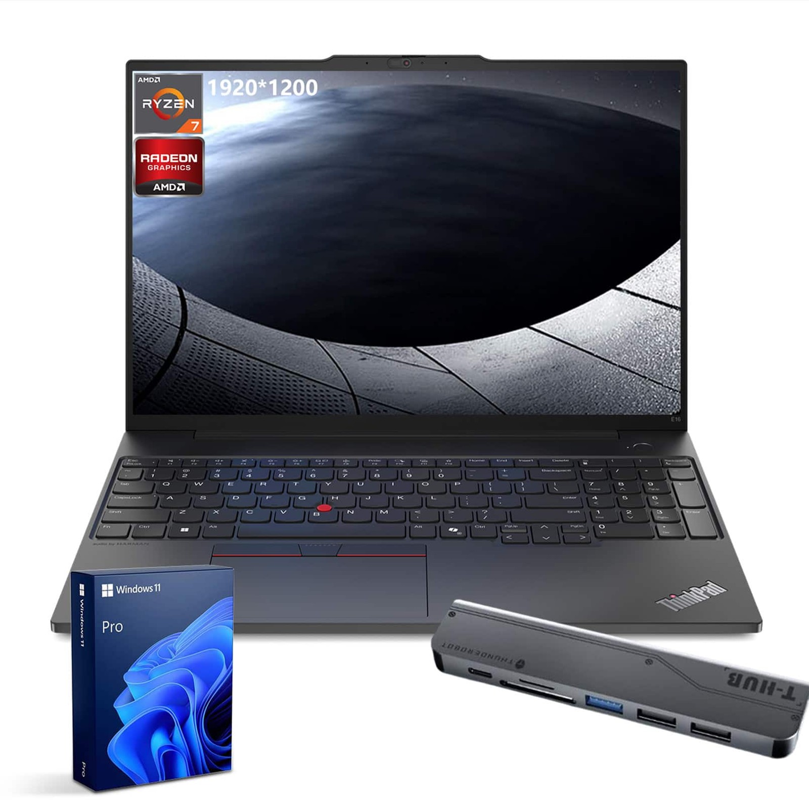 Lenovo - Upgraded - ThinkPad E16 16 in + - AMD Ryzen 7 7735HS - 32GB RAM 2TB SSD