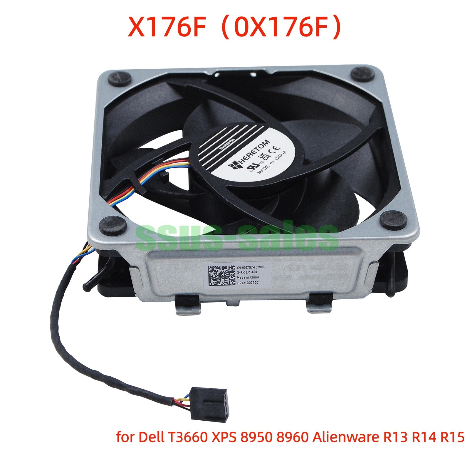 X176F PVA120G12V Cooling Fan for Dell T3660 8950 8960 Alienware R13 R14 R15 NEW