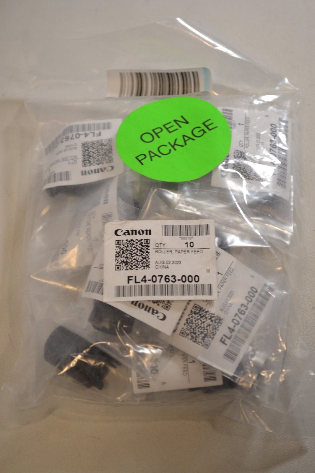 Pack of 10 - Canon FL4-0763-000 (FL40763000) Feed Roller