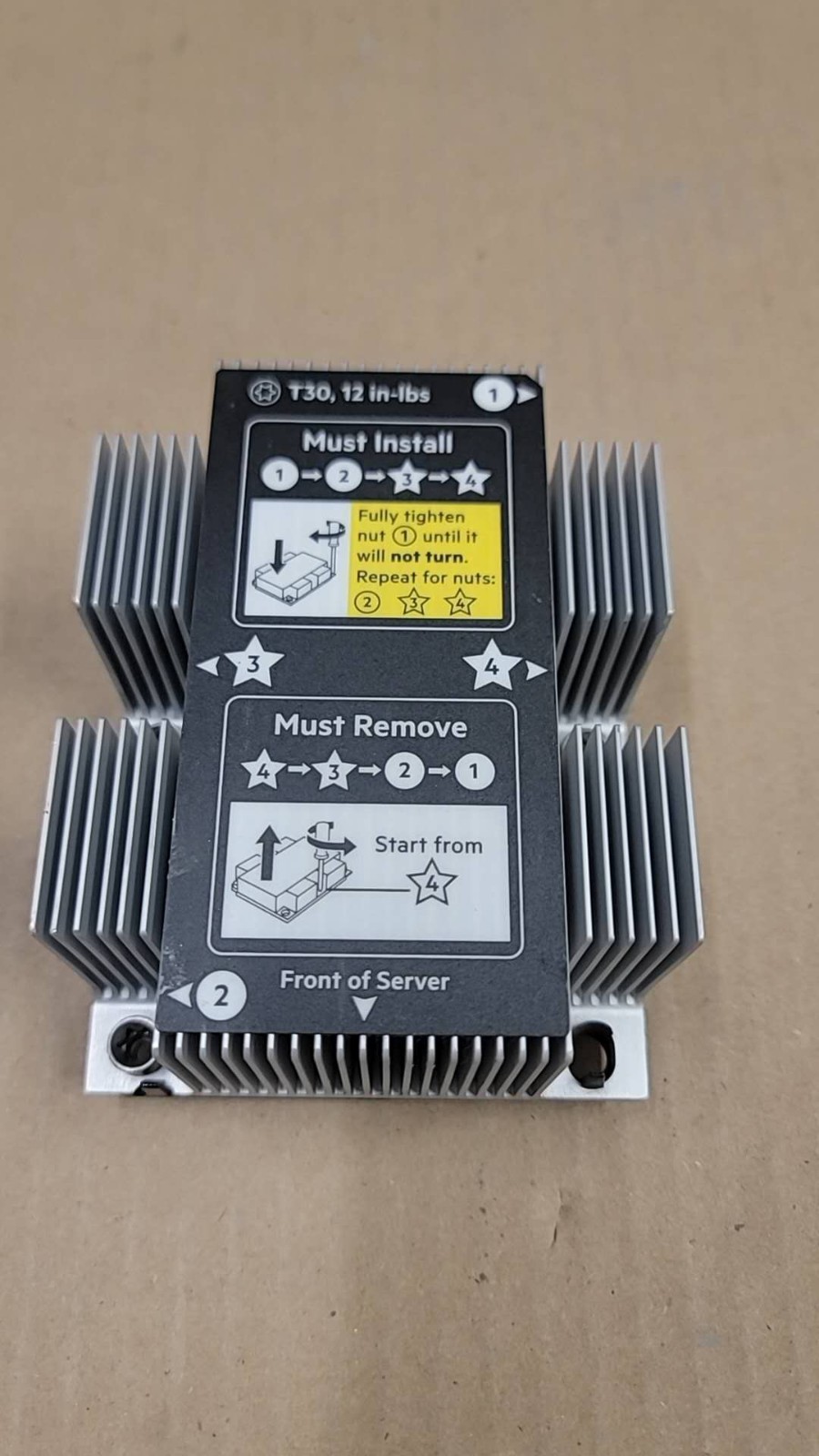 HPE ProLiant DL380 Gen10 Server CPU Cooling Heatsink P/N: 875070-001  873592-001