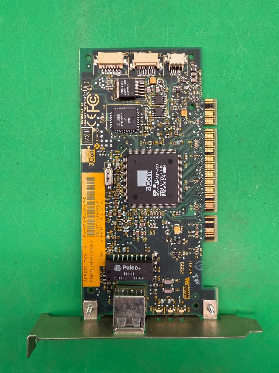 3Com 3C905C-TXM EtherLink 10/100 PCI Ethernet Network Card TC