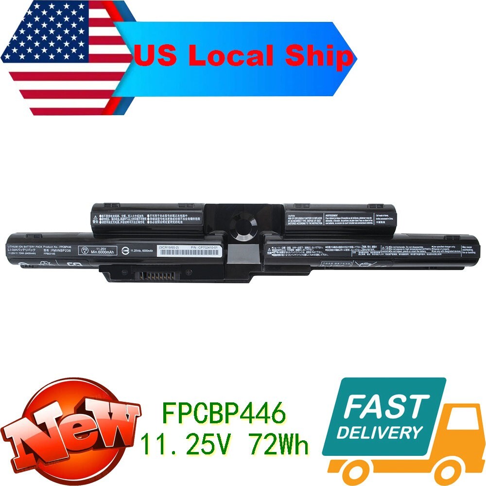 New FPCBP446 Battery for Fujitsu LifeBook T725 T726 FPB0318S FPB0344S FPCBP446AP
