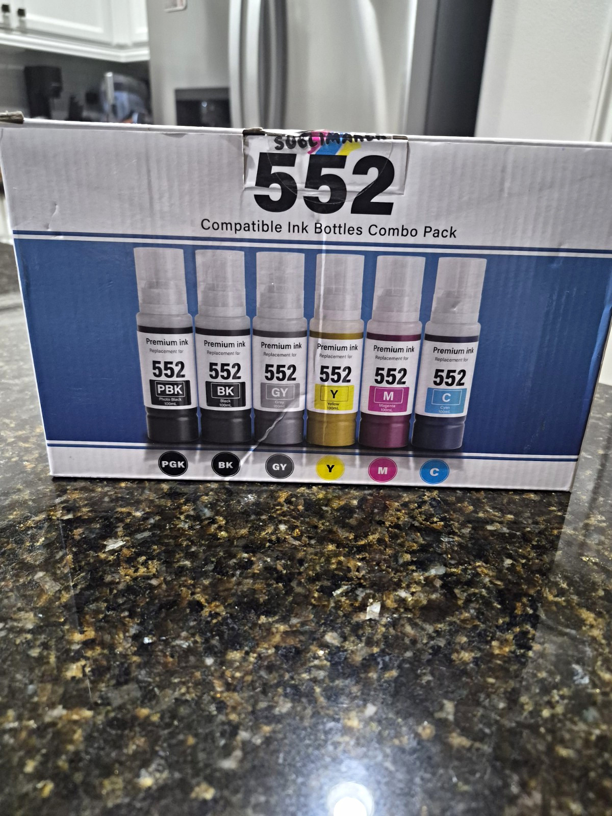 Sublimaker 552 Ink Refill Bottle Combo for Epson EcoTank ET-8500 ET-8550