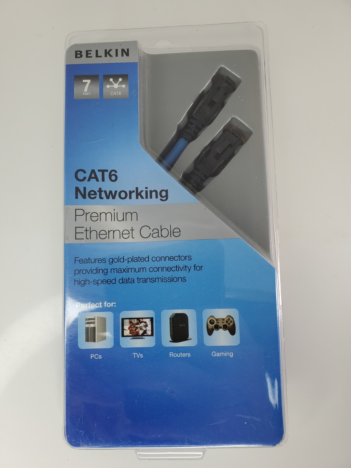 Belkin CAT6 Networking Premium 7 ft. Ethernet Cable, New in Box