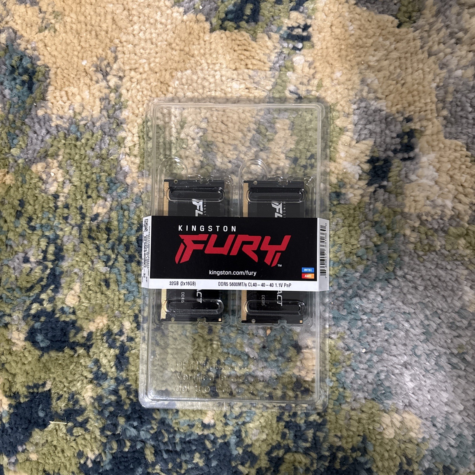KINGSTON FURY IMPACT 32GB (2x16GB) DDR5 CL40 5600MHZ LAPTOP RAM SODIMM