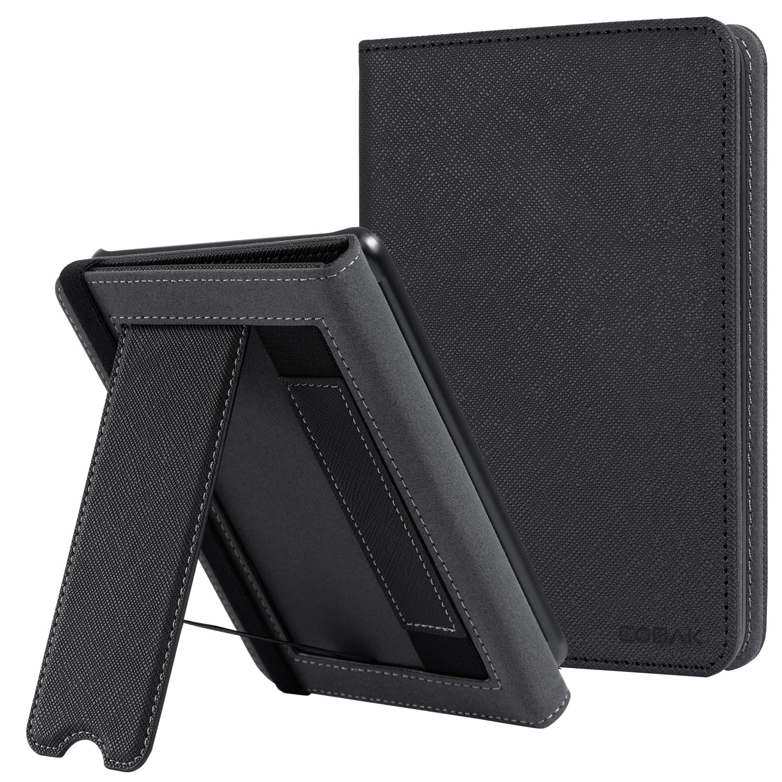 CoBak Case for Kindle 6in 11th Gen 2022/2024 Stand Hand Strap Black