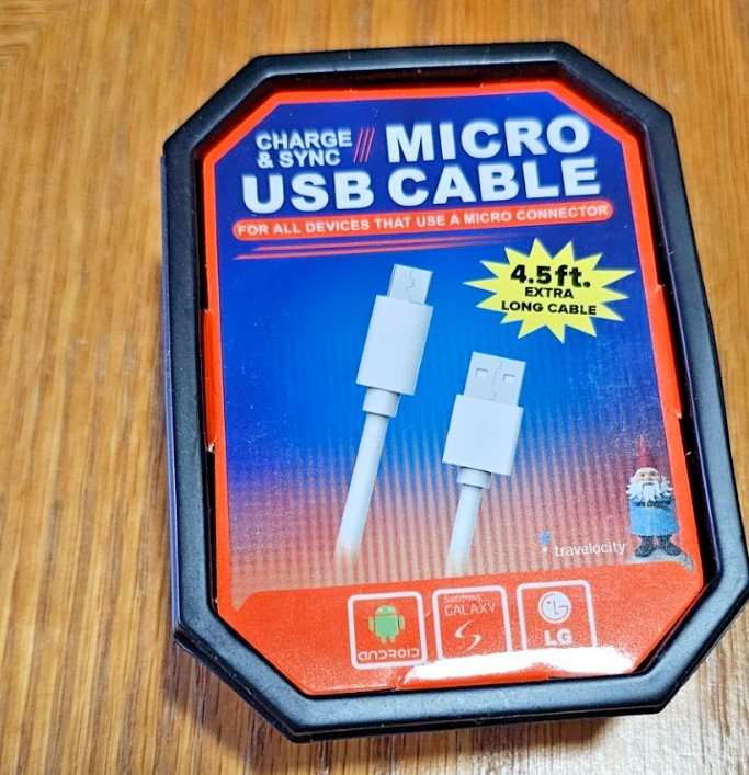 New Mizco  4.5 Foot Micro USB Cable