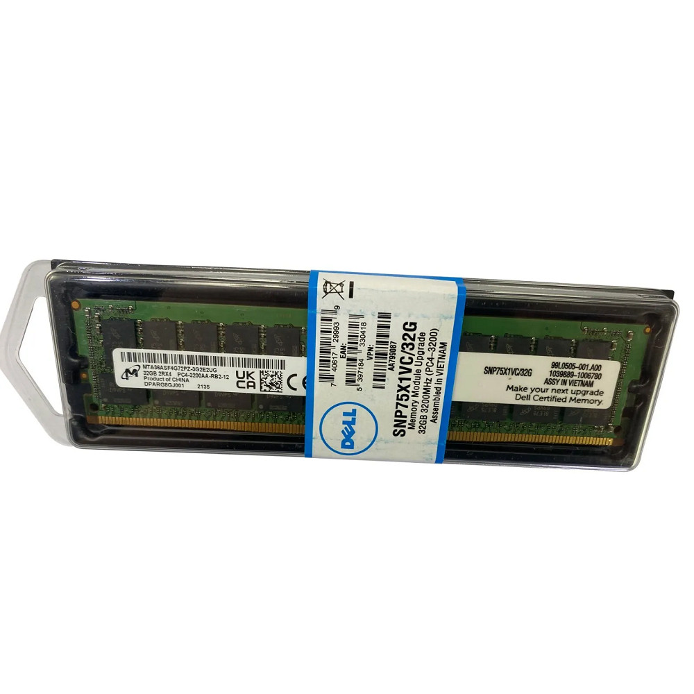 FOR DELL SNP75X1VC/32G AA799087 32GB 2RX4 DDR4 PC4-3200 RDIMM Server RAM Memory