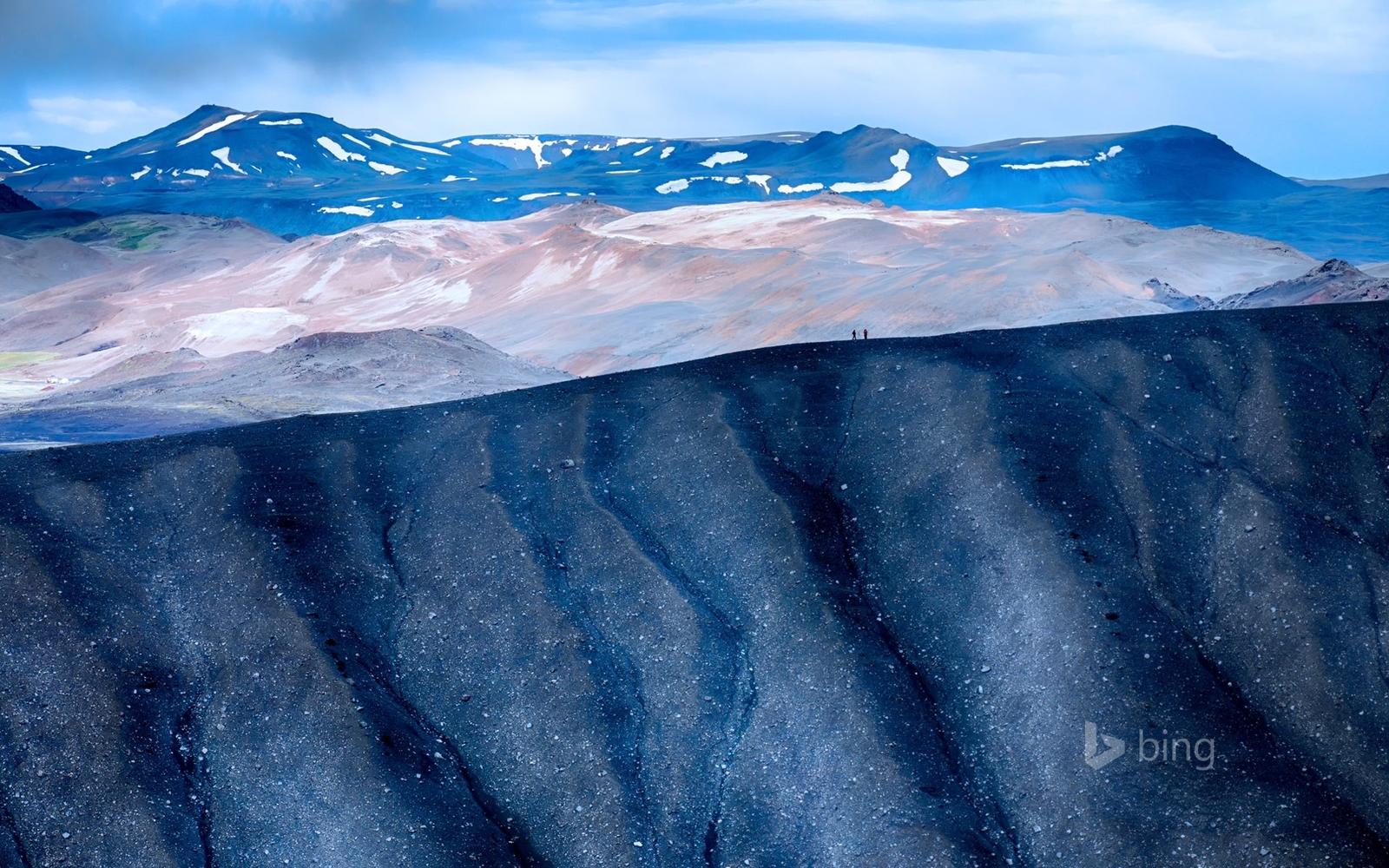 Landscape nature hills mountains bing Custom Gaming Mat Desk
