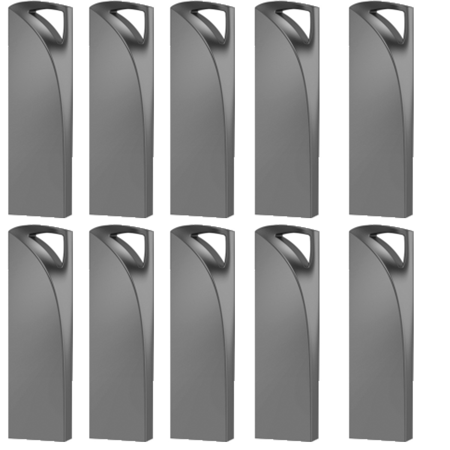 Wholesale USB 2.0 64GB 10PCS Metal Waterproof USB Flash Drive Memory Stick Thumb