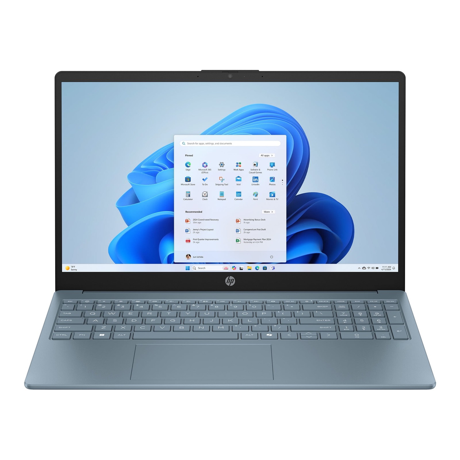 HP 15-fd0089wm 15.6" HD N200 1GHz Intel UHD Graphics 4GB RAM 128GB SSD Win 11