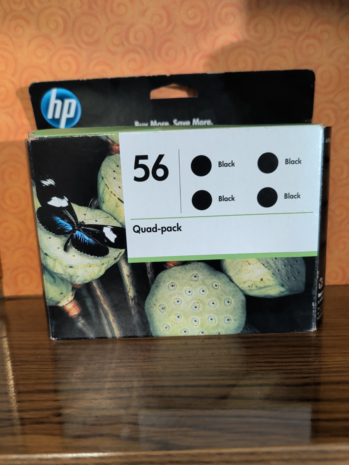 HP 56 Black Ink 4 Pack Genuine OEM Expired 2012 Hewlett Packard  Sealed box of 4