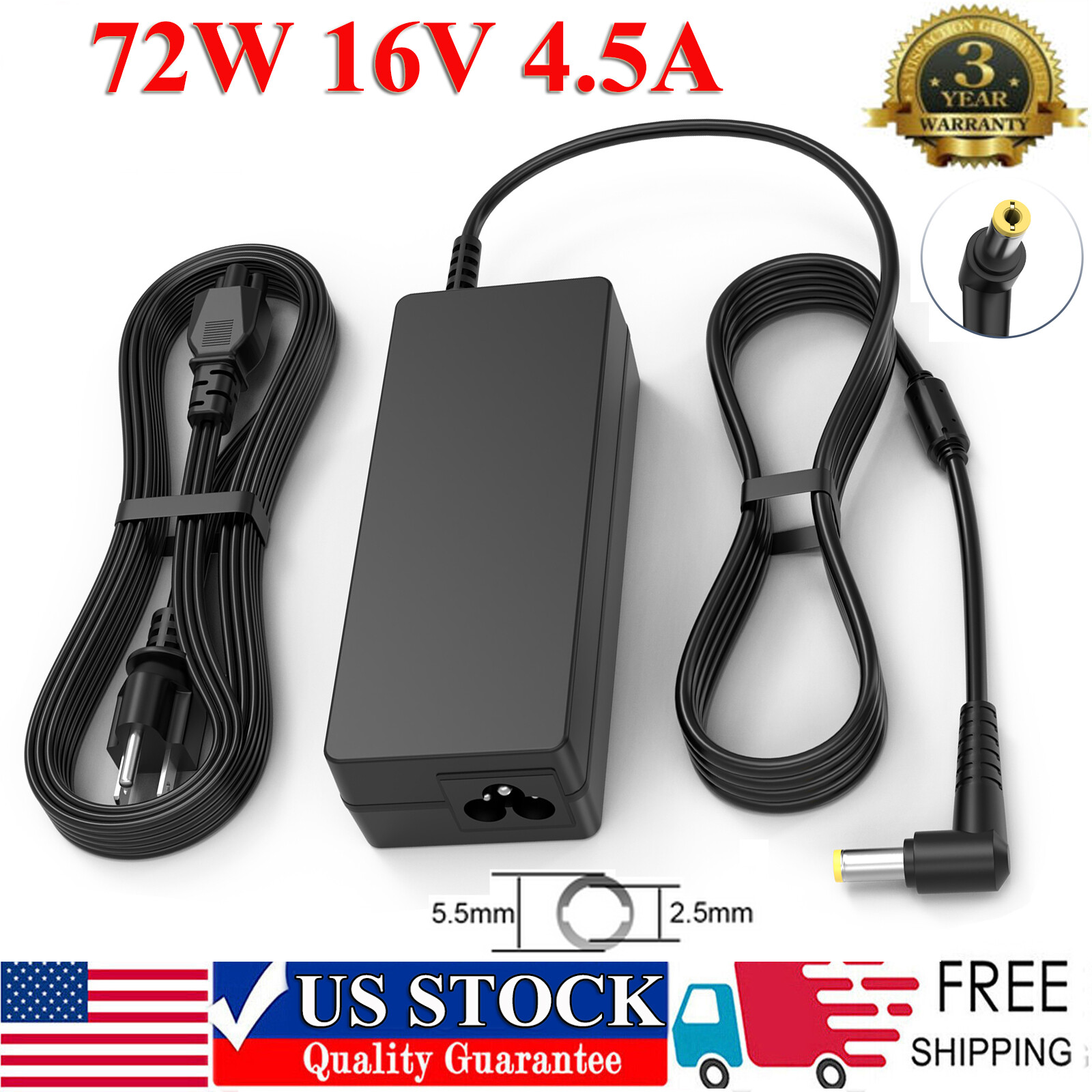 72W Adapter Charger For Panasonic Toughbook CF-18 CF-19 CF-51 CF-29 CF-30 CF-50