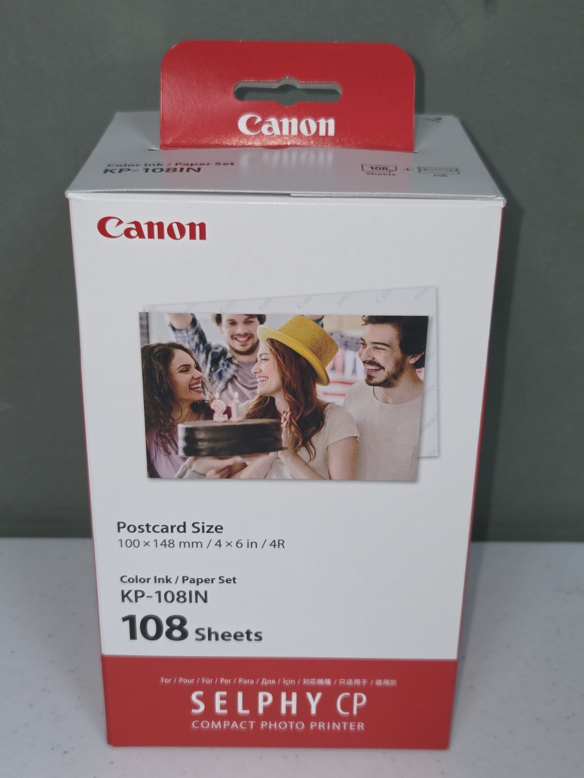 New Canon Selphy CP 4x6 Color Ink Paper Set KP-108IN 108 Sheets 3 Ink Cart