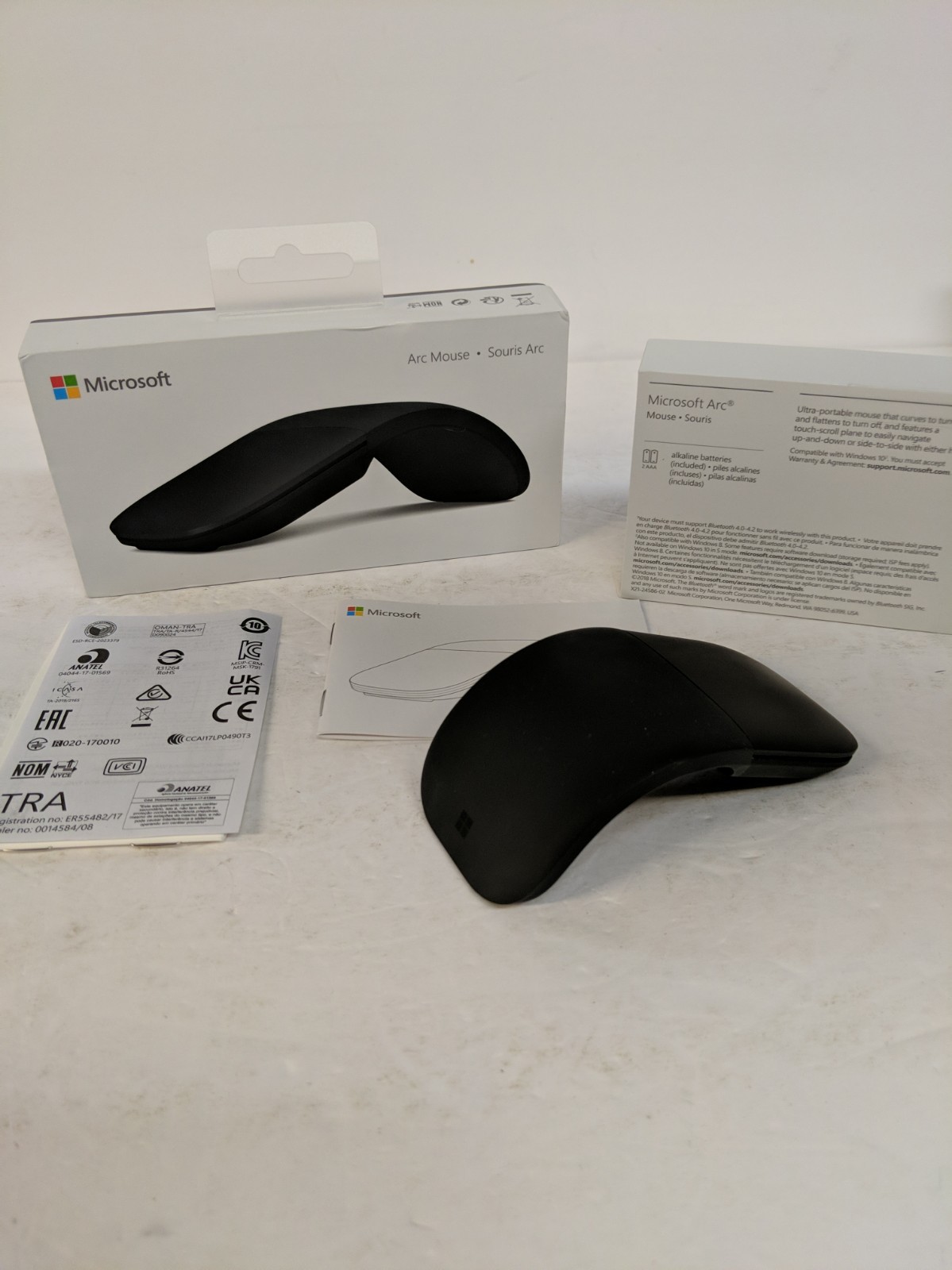 OPEN BOX Microsoft Surface Arc Touch Mouse Wireless/Bluetooth Connectivity 