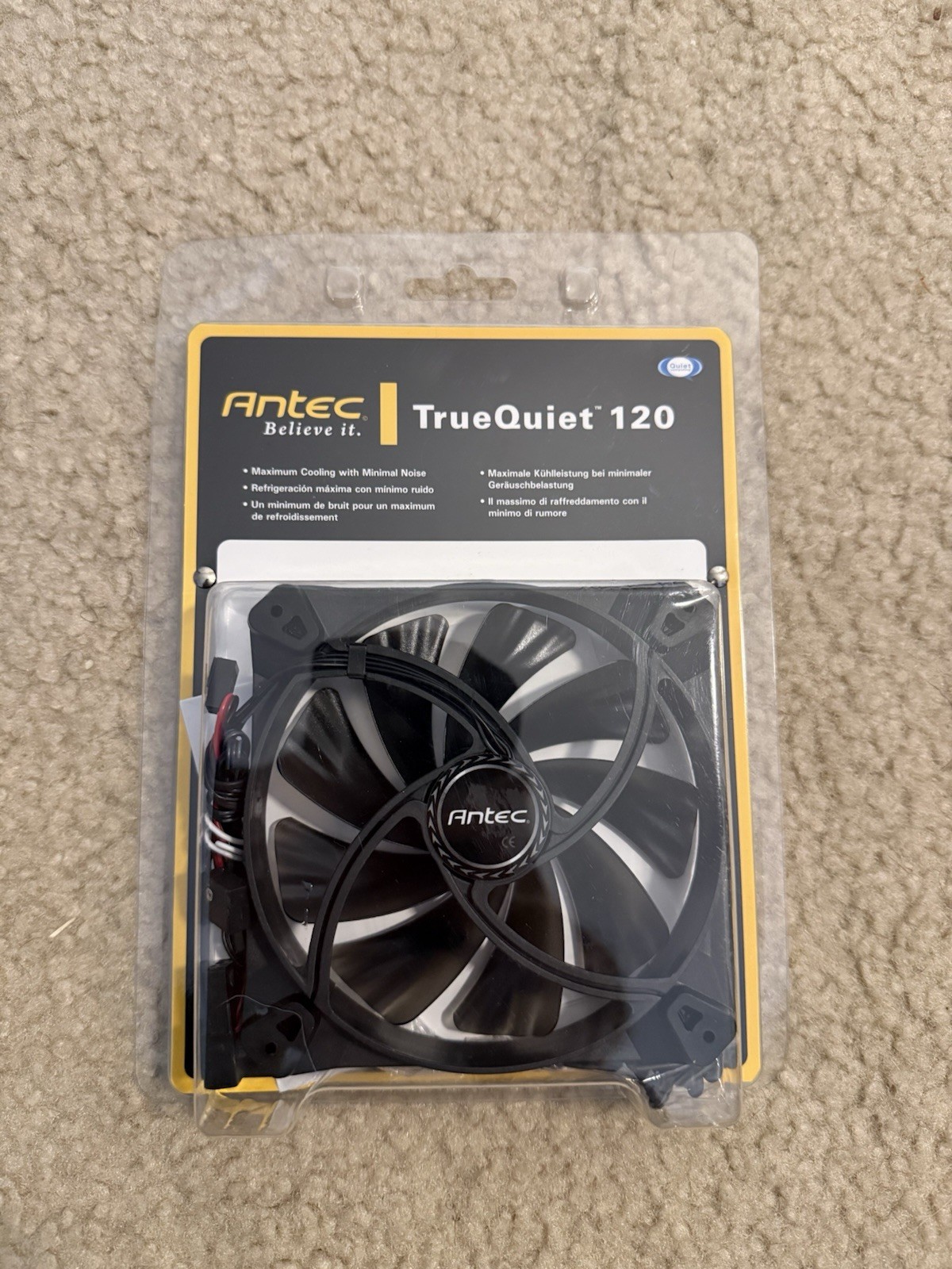 Antec TrueQuiet 120 120mm Case Cooling Fan - New