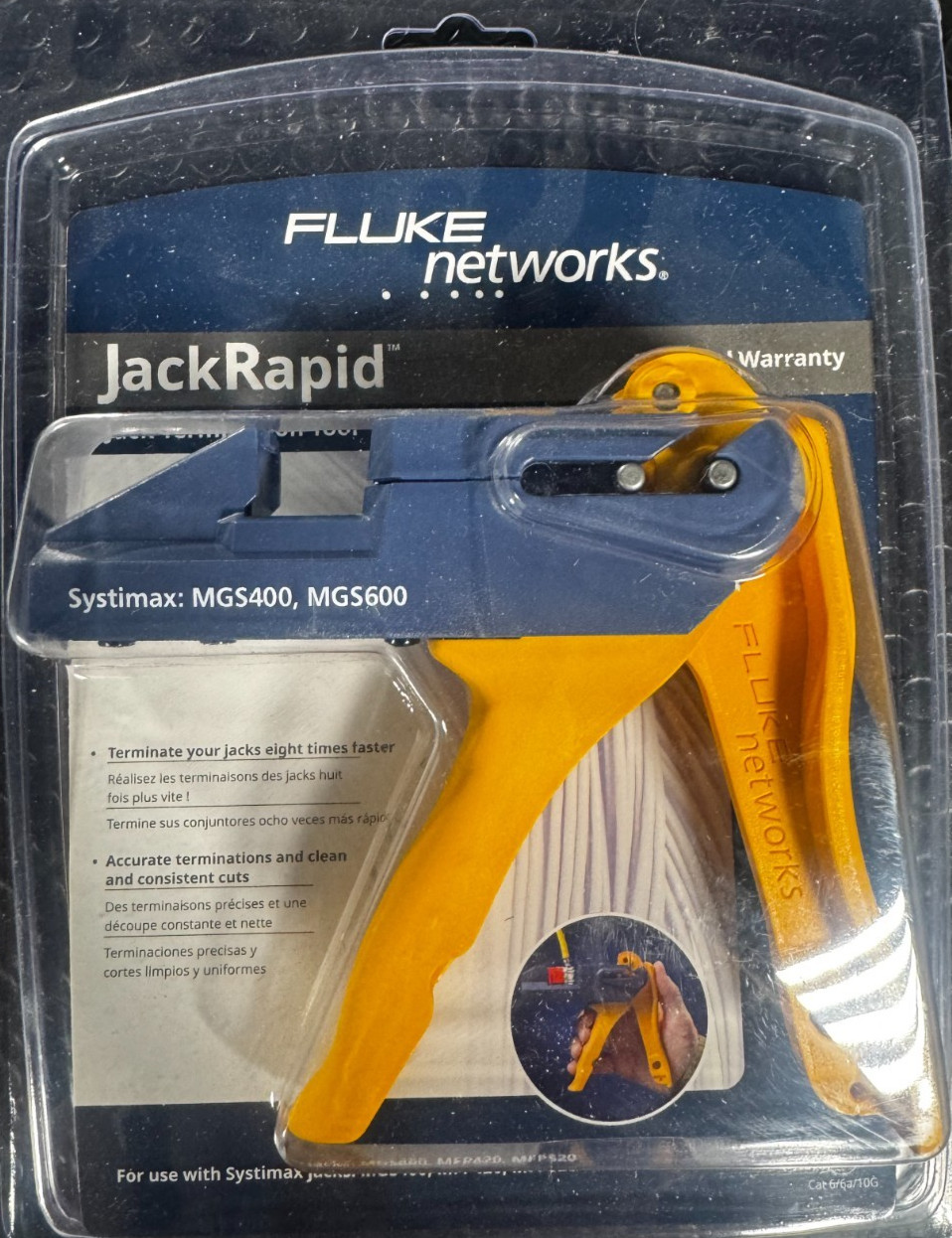 Fluke JR-SYS-2 JackRapid Punch Down Tool for Systimax MGS400, MGS500-New