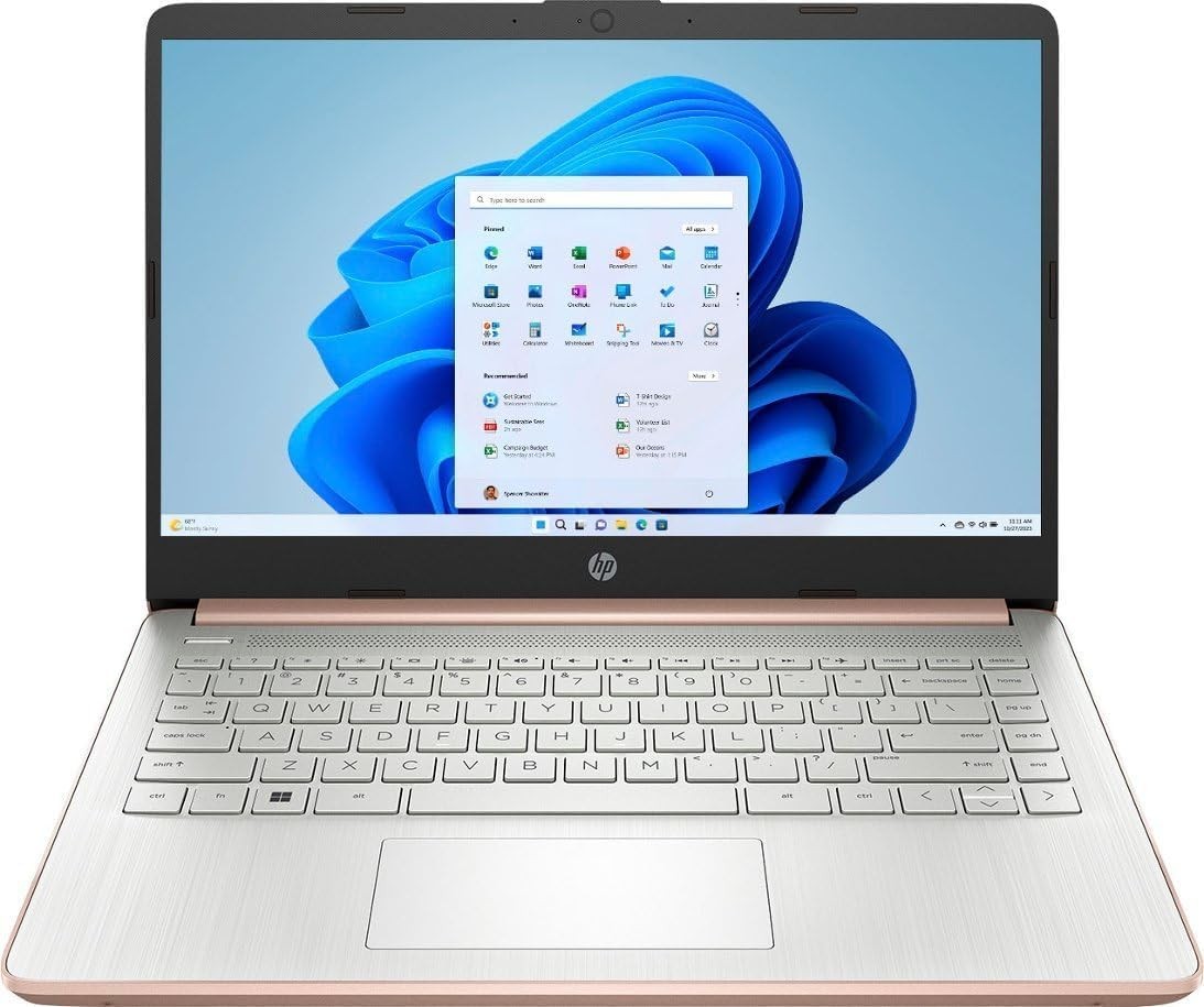 HP 14" HD Display Laptop, Intel Celeron N4120,16GB Memory, 128GB eMMC Win11 home