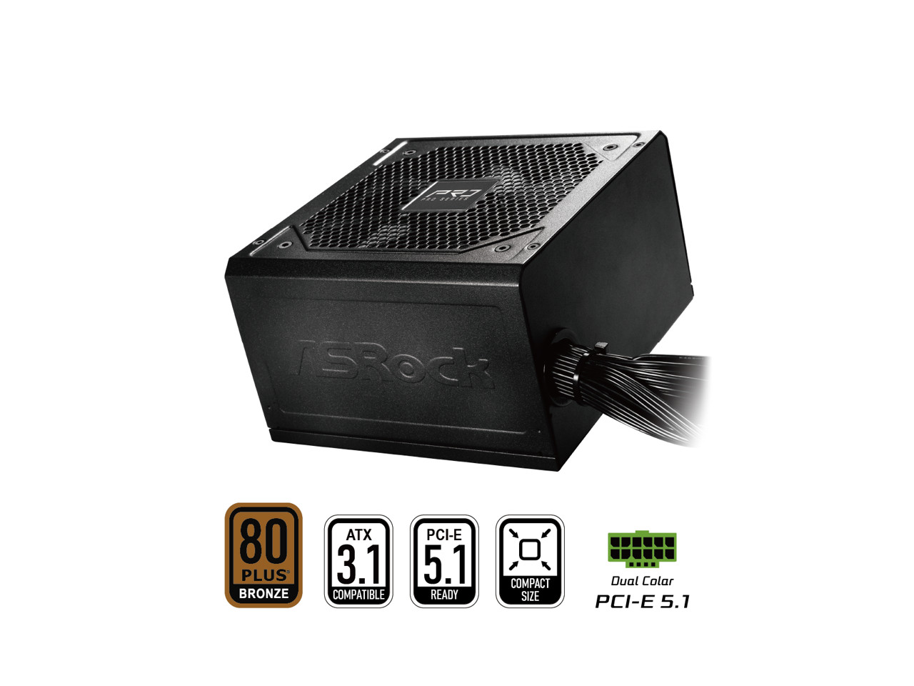 Asrock PRO850B 850W 80+ Bronze ATX 3.1 Power Supply