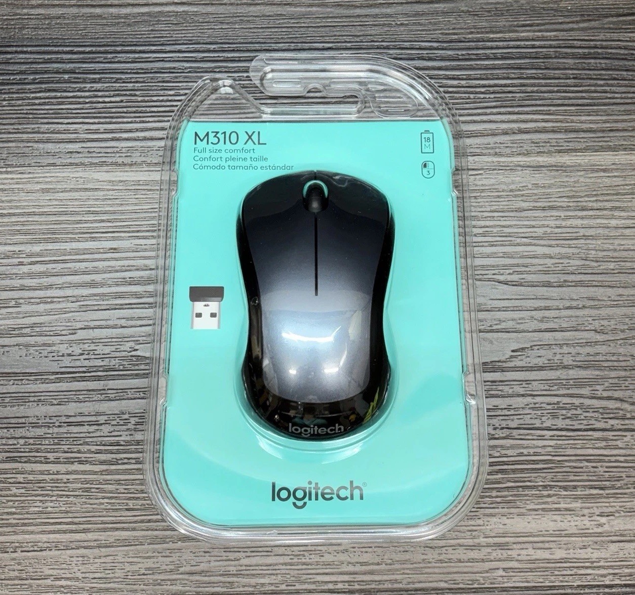Logitech M310 XL Silver Wireless Mouse
