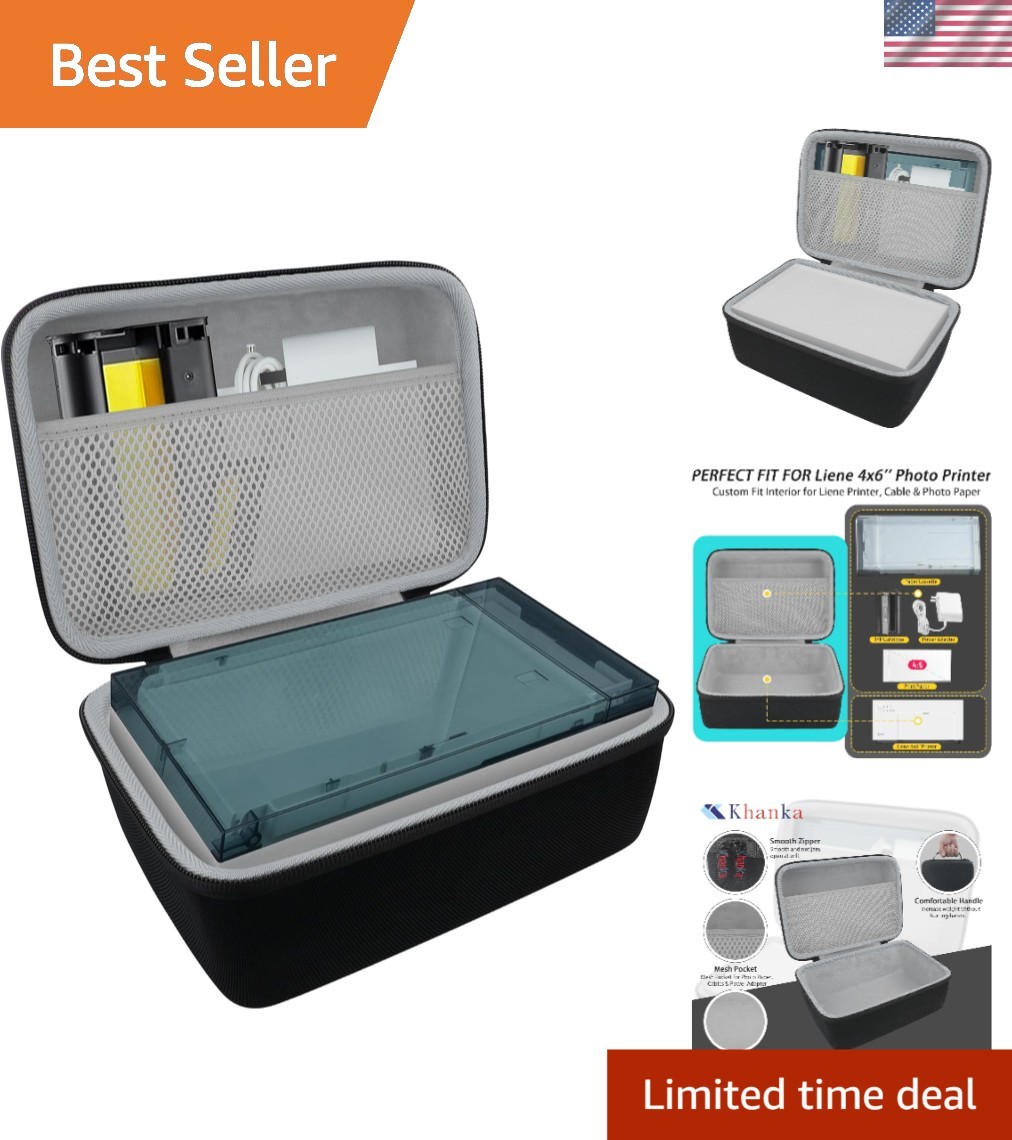 EVA Hard Case for Liene M100/M200 4x6'' Photo Printer - Waterproof & Shockproof