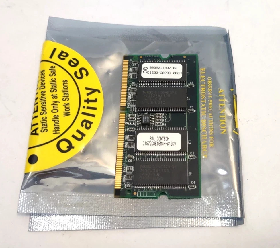 Cisco CIS72G8E16M4H-A10DV 128MB 144-Pin PC133 SDRAM SODIMM