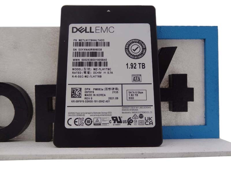 DELL 9F9Y6 1.92TB SSD SATA 2.5 6G RI TLC MZ7LH1T9HALTAD3 / MZ-7LH1T9C