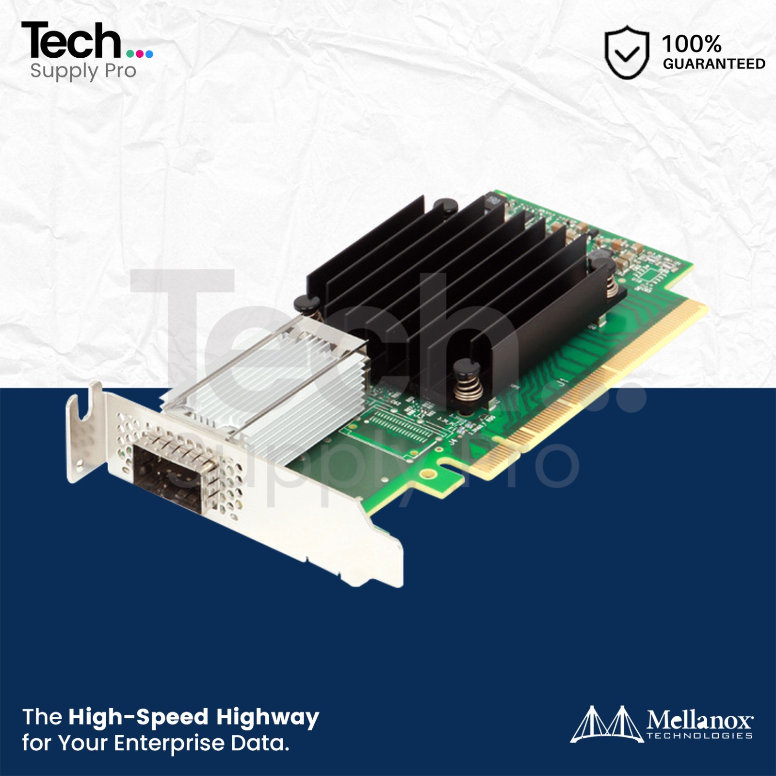 MCX455A-ECAT Mellanox ConnectX-4 Single-Port 100GB/s QSFP28 Network Adapter
