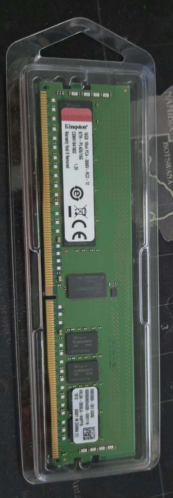 4 x Kingston Technology System Specific Memory 16GB DDR4 2666MHz Memory Module