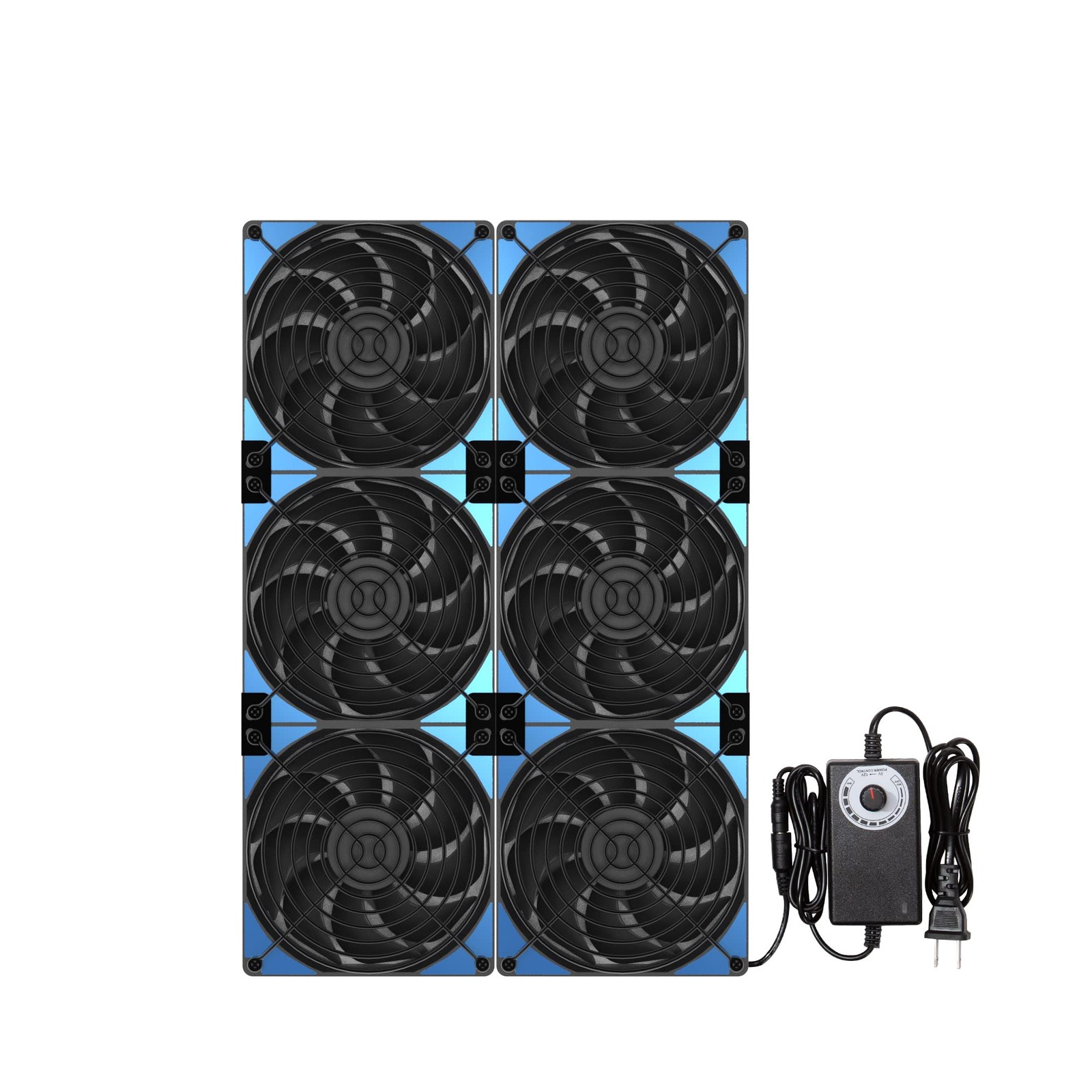 Upgraded 120mmx6 720mm Adjustable PC Ventilation&Exhaust Fan with Speed Contr...