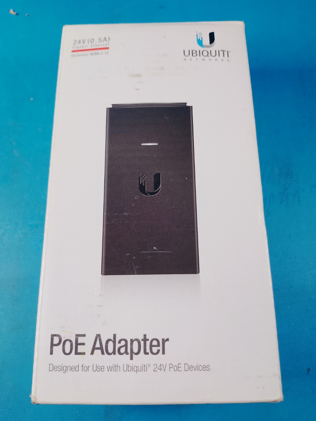 Ubiquiti POE-24-12W-G 24V PoE Adapter with Gb Lan Port, 1 Year warranty