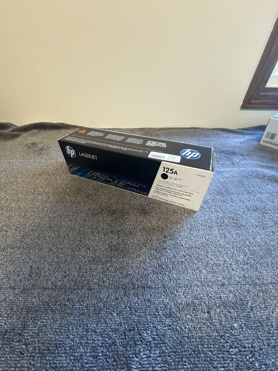 HP 125A Black Original LaserJet Toner Cartridge (CB540A)