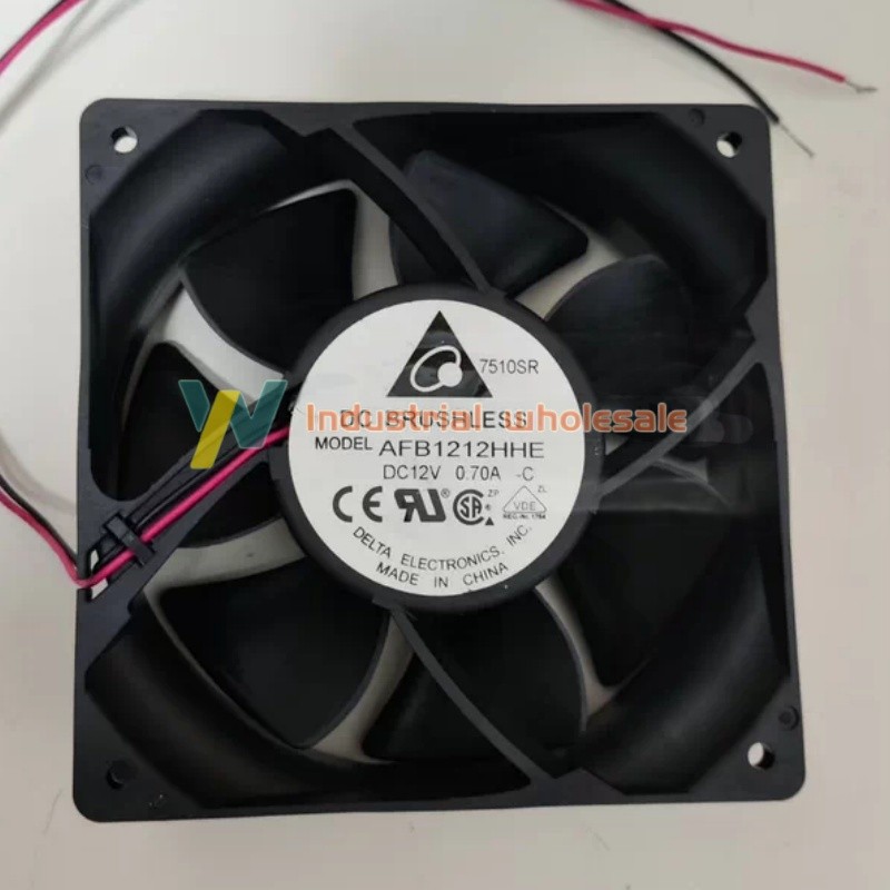 2PCS Delta AFB1212HHE DC Cooling Fan
