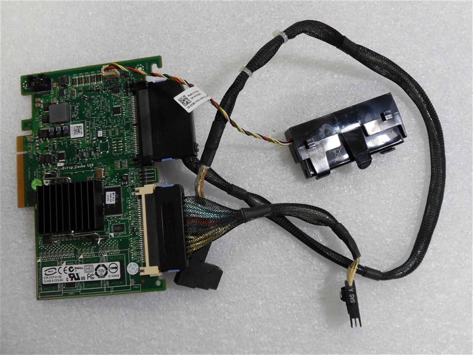 DELL POWEREDGE T610 DELL PERC 6I SAS SATA RAID CONTROLLER & BATTERY CABLE KIT