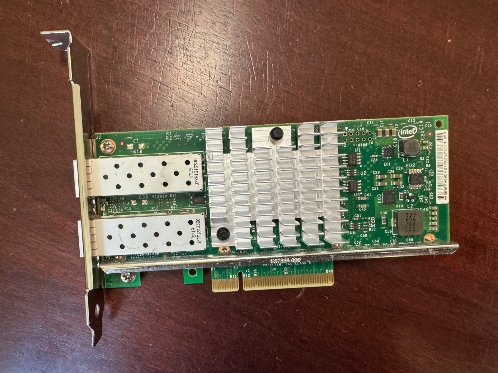 Dell 0XYT17 Intel X520-DA2 Dual Port 10G SFP+ PCIe Adapter with regular profile