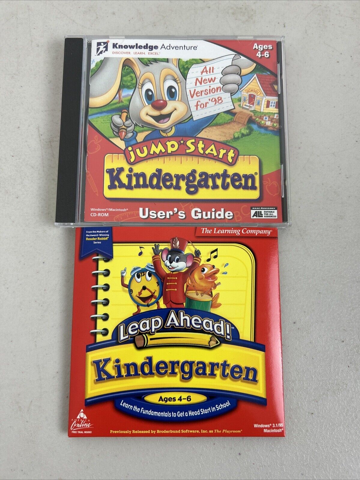 Knowledge Adventure JumpStart Kindergarten for PC Mac Users Guide Age 4-6