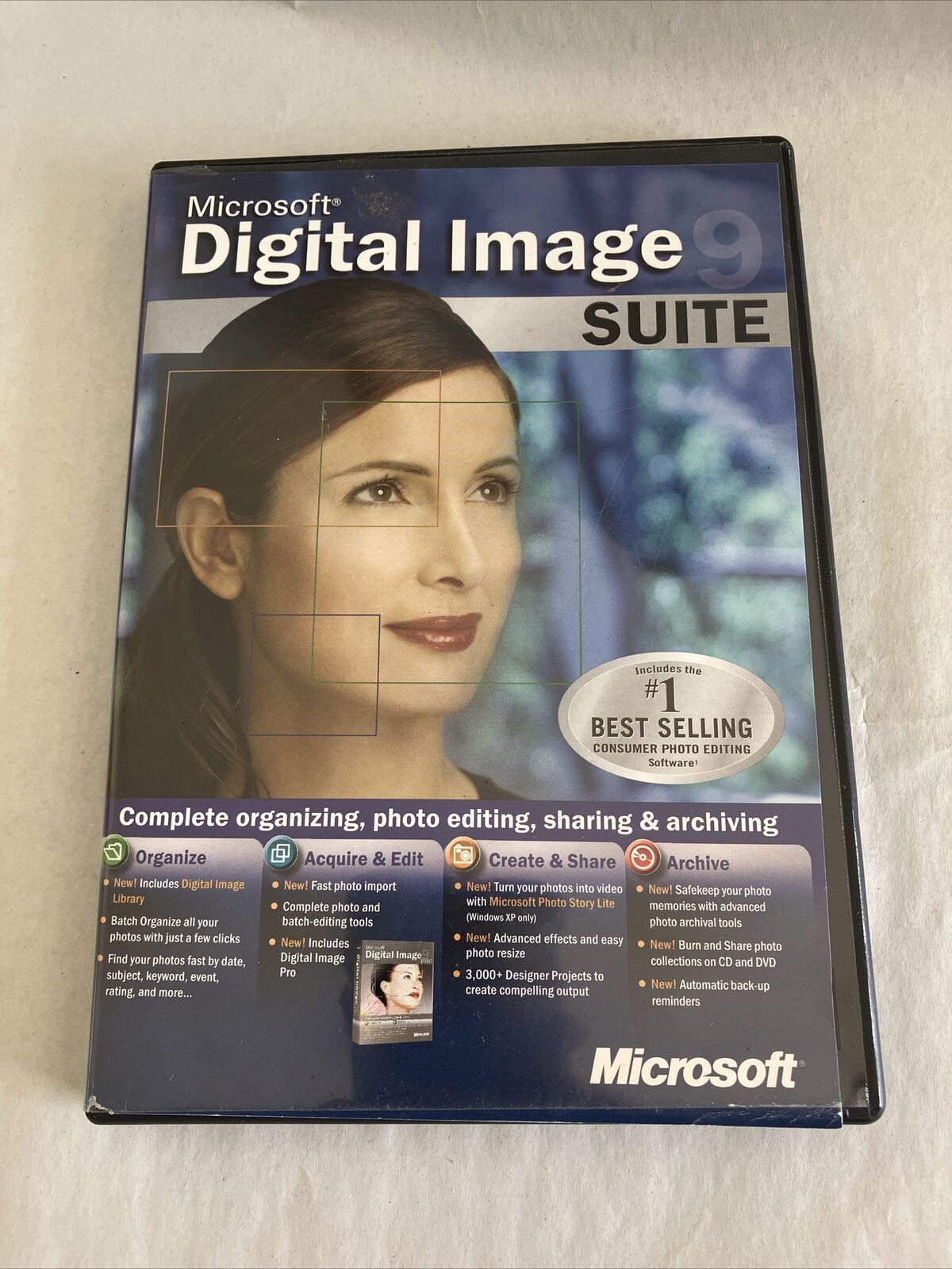 2003 Microsoft Digital Image Suite 9  2-Disc Photo Editing Software  DISCS ONLY