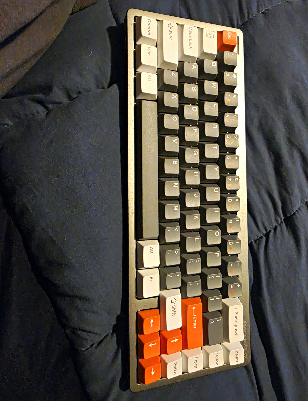 NuPhy HALO65 Mechanical Wireless Keyboard Gray/Black/White/Orange Backlit QWERTY