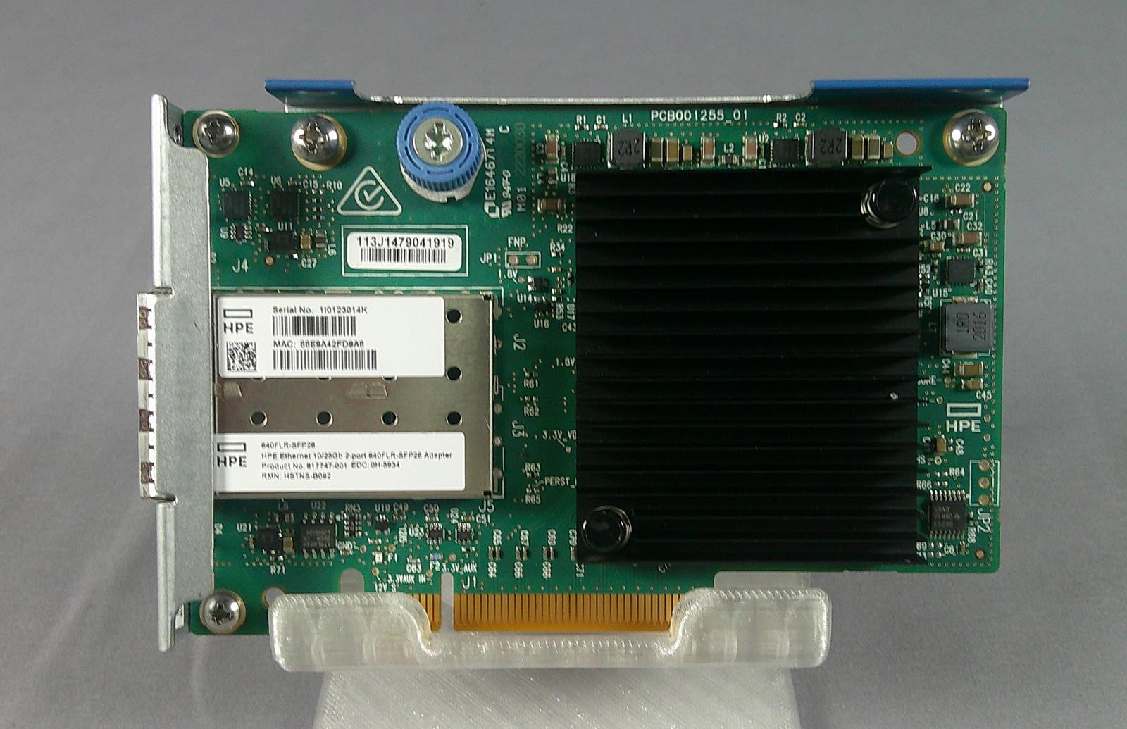 HP 840139-001 / 640FLR-SFP28 Dual Port 10/25Gb Network Adapter ***Used Good***