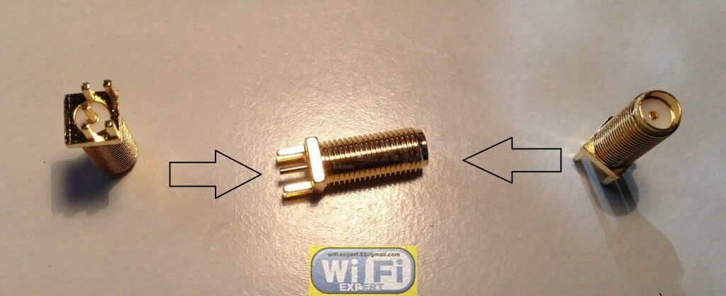 1 x PCB Mount LONG SMA Female Coaxial Gold RF Straight Connector USA