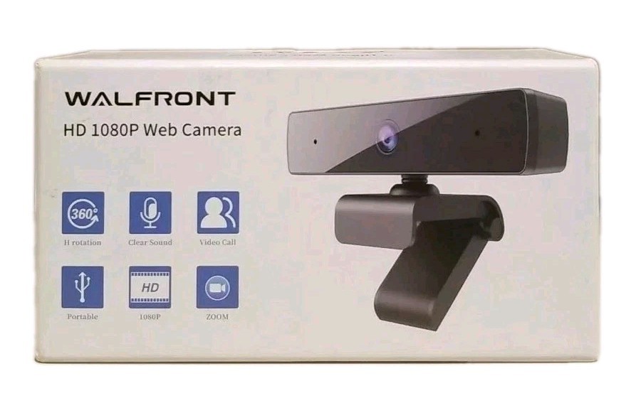 Walfront S4pro-2017 HD 1080p Webcam 360 Rotation, Clear Sound, Clip