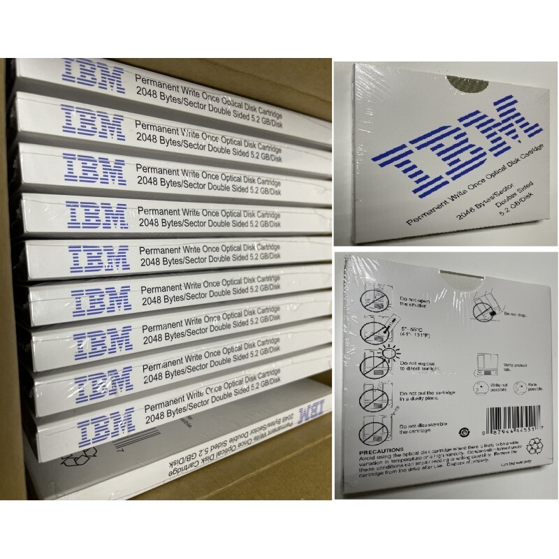NEW IBM 5.2GB MO disk cartridge (Lot 10pcs)